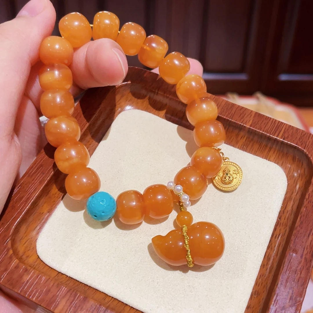 蜜蜡手链未镶嵌手串