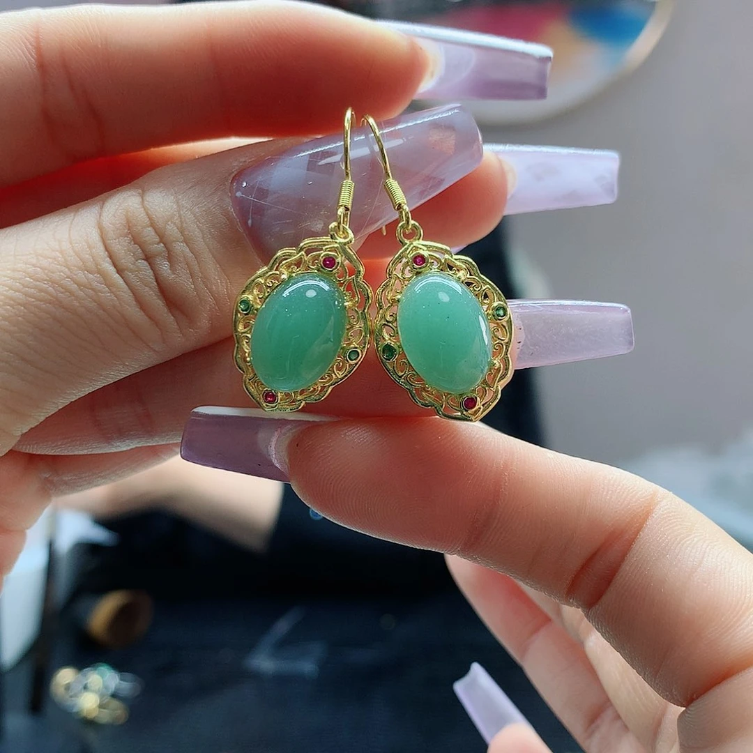 【闪购商品】翡翠耳饰未镶嵌，