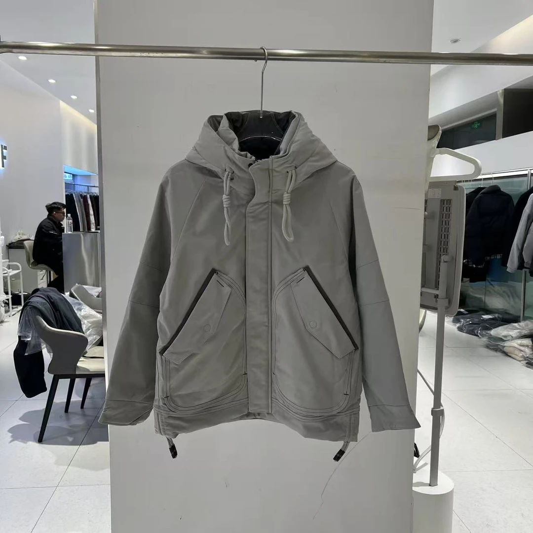 【清仓捡漏】989男士冬季工装大字母休闲连帽羽绒服