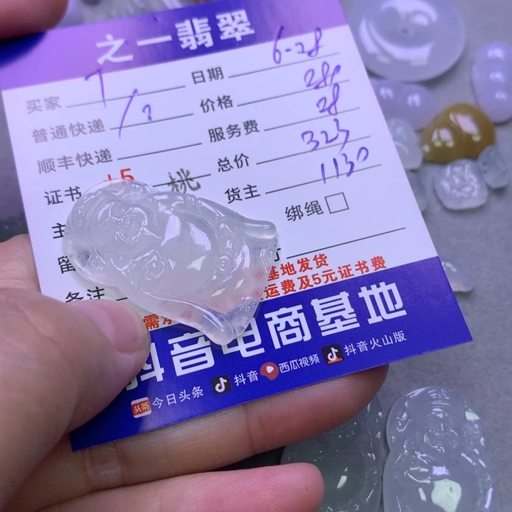 翡翠未镶嵌颈饰T***u