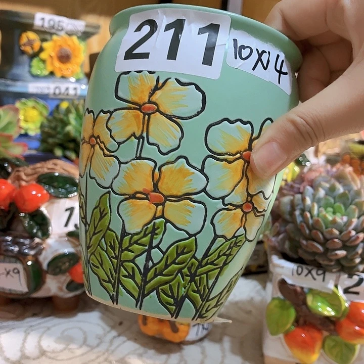 多肉花盆满15包邮