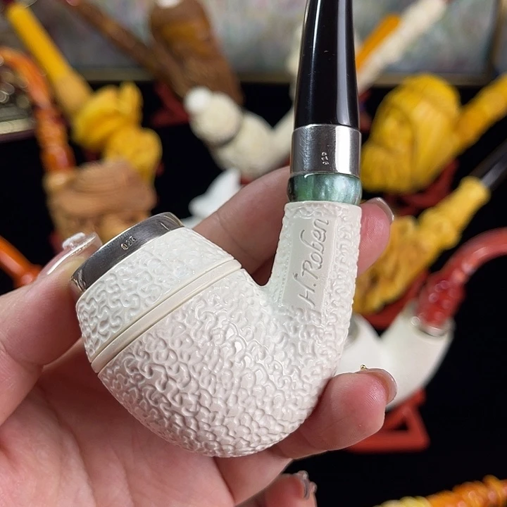 海泡石烟斗大号麻面牛头05