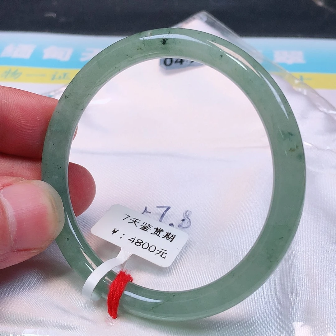 未镶嵌手镯翡翠0458号