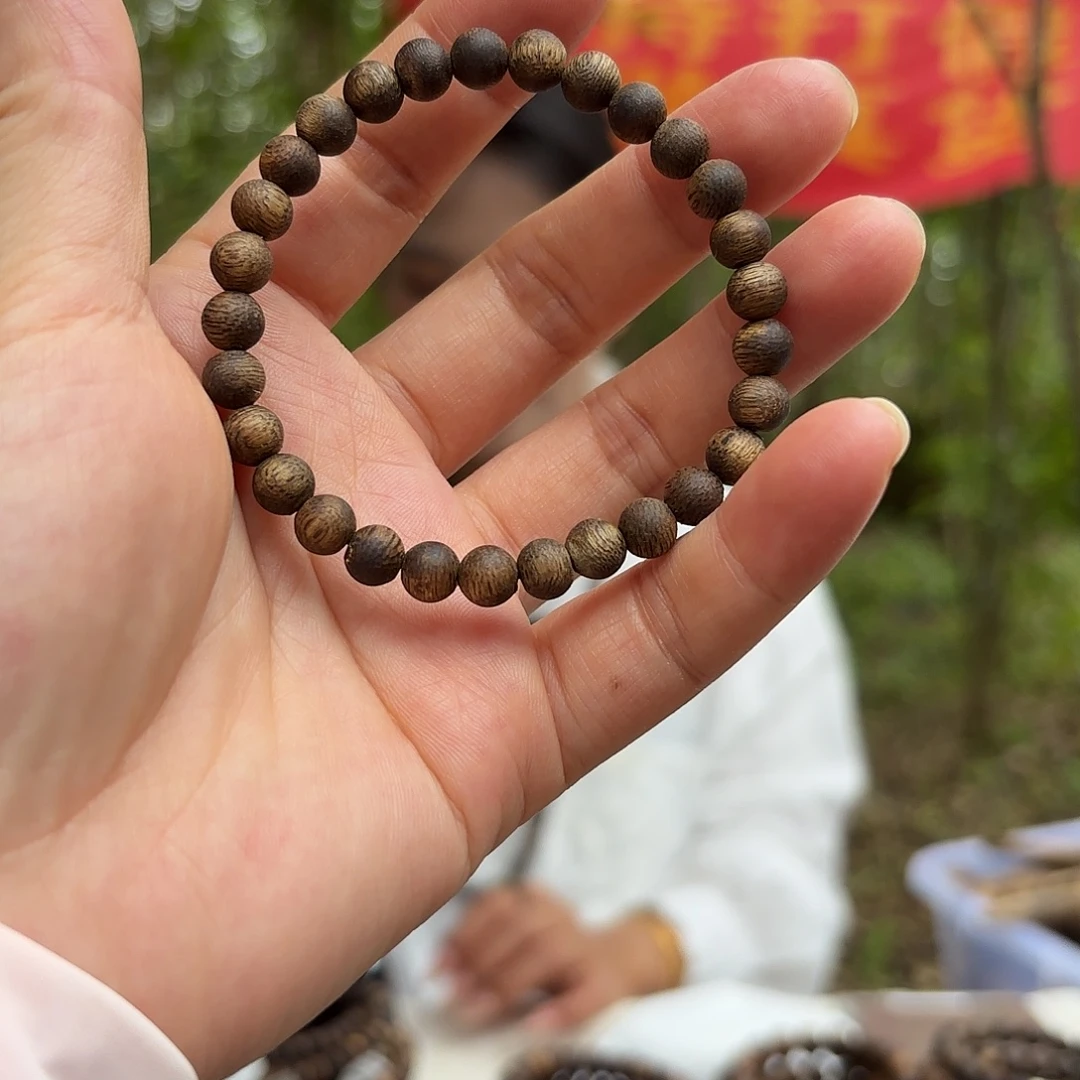 手串沉香奇楠沉香06圆珠单圈