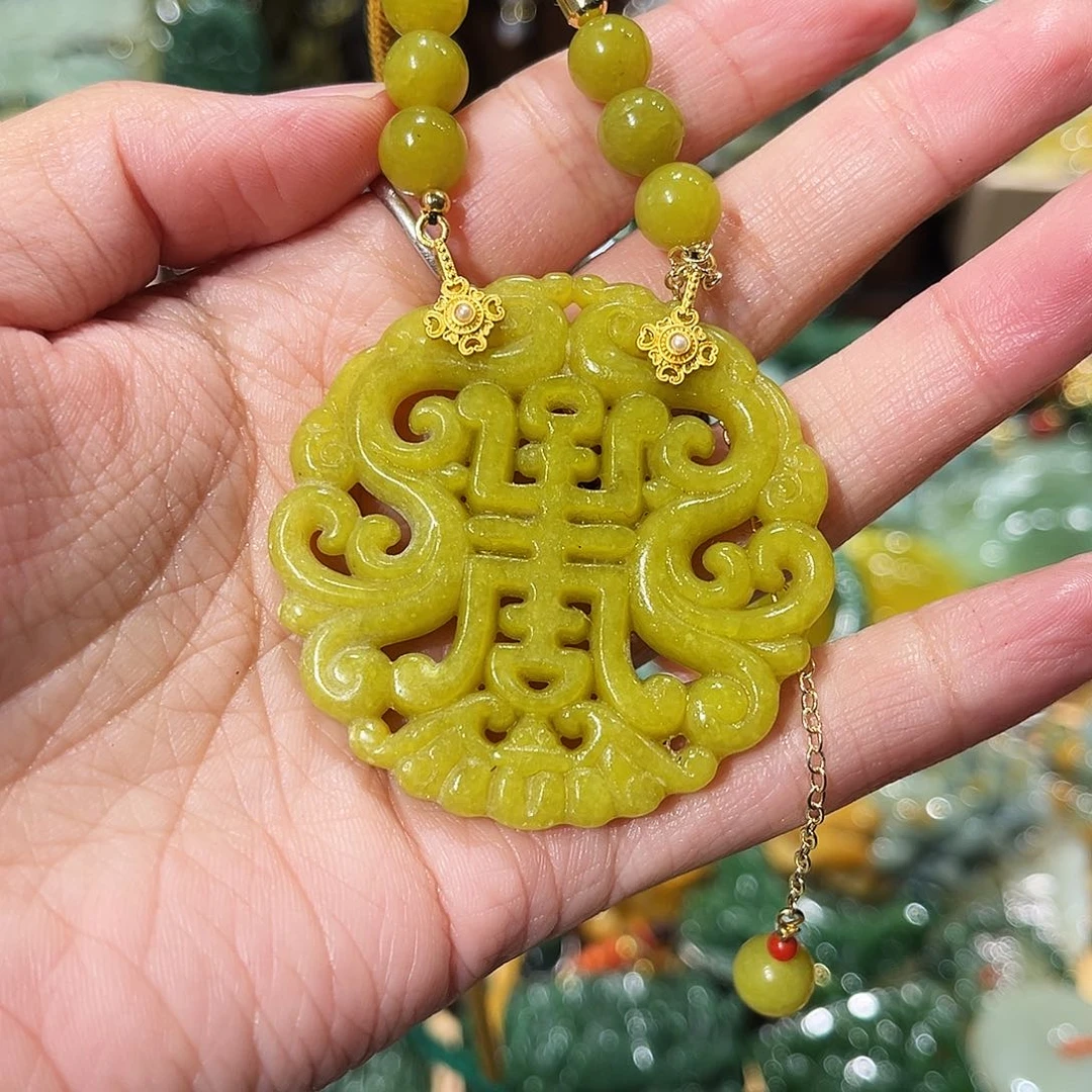 未镶嵌岫玉毛衣链