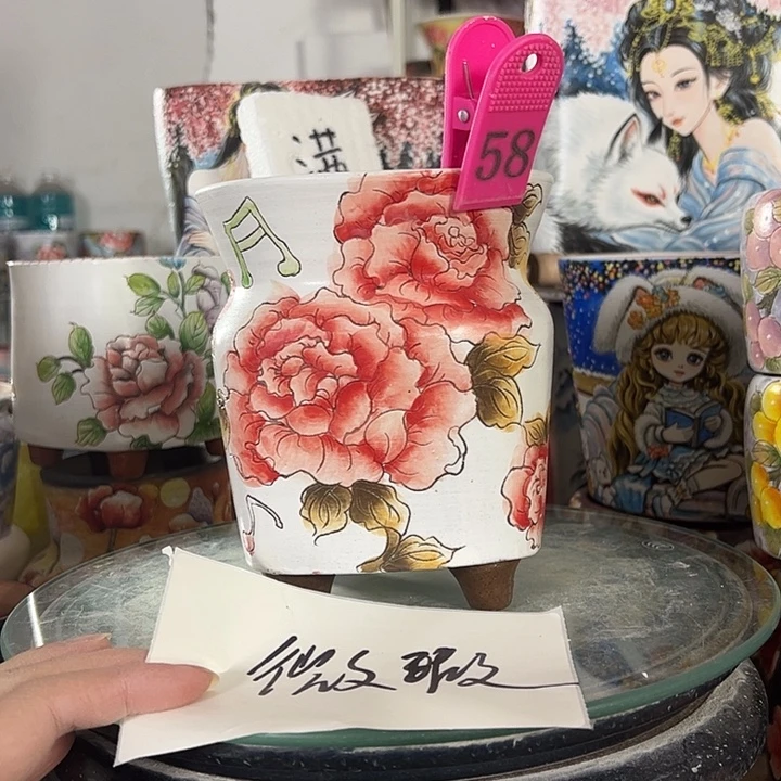 景德镇手绘花盆性价比超高