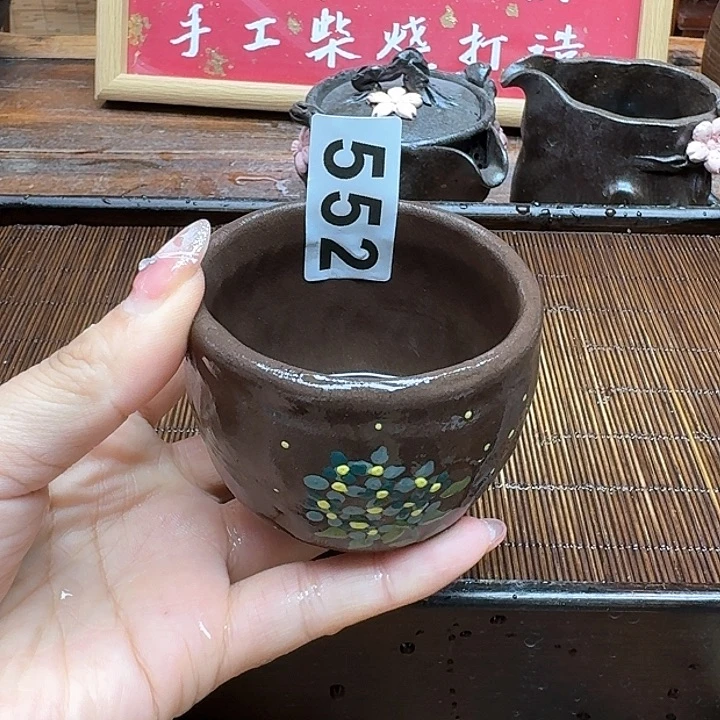 纯手工制作粗陶茶具