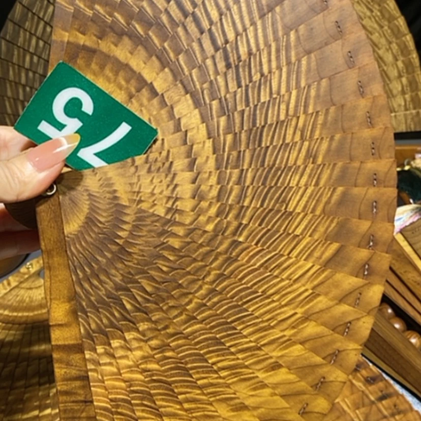 【闪购商品】金丝楠m**i金丝楠木扇子
