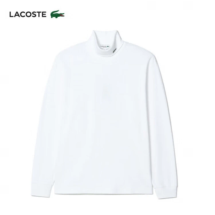 LACOSTE法国鳄鱼男装秋冬商务休闲通勤百搭简约长袖高领T恤UH03