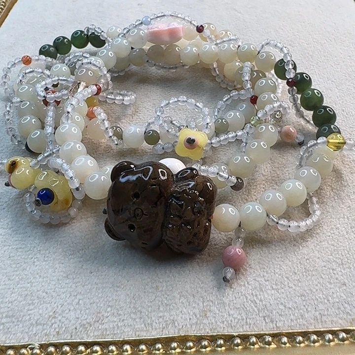 琥珀未镶嵌手链琥珀手串