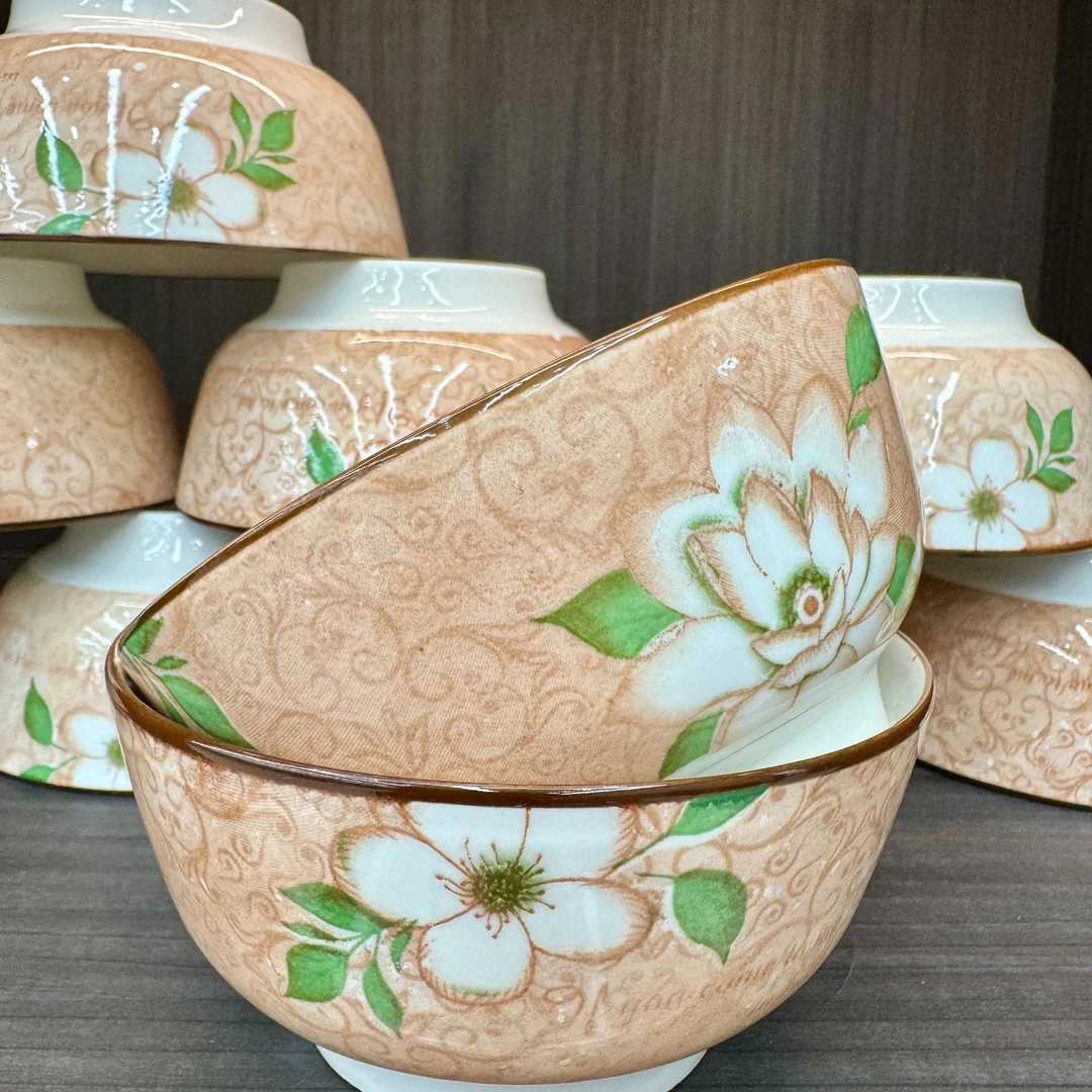 【补贴福利】4.5英寸富春山茶花米饭碗8只装