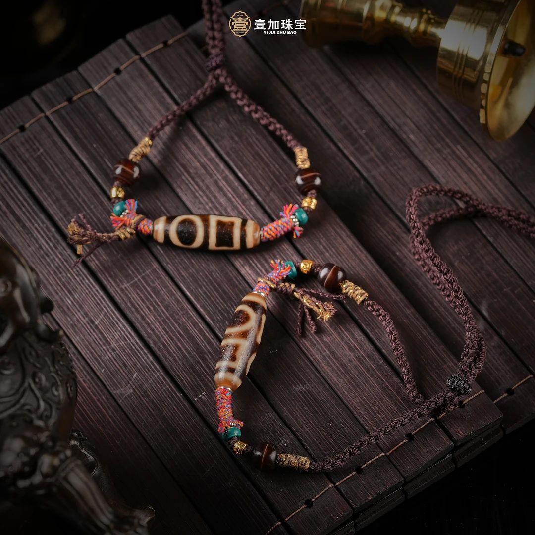 壹加林妹妹 | 玛瑙老料古珠A系列横款锁骨链多样性发其一