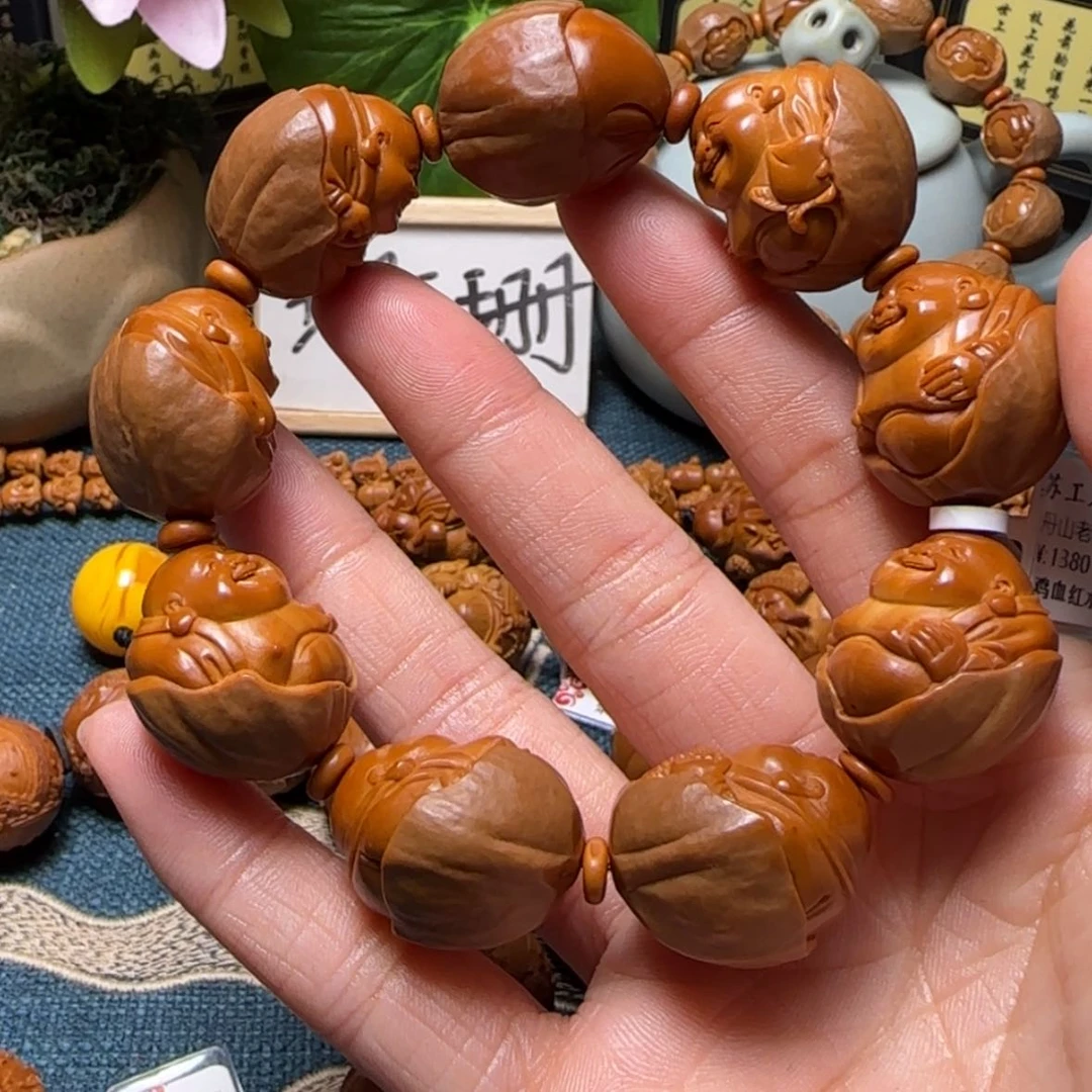 【闪购商品】橄榄核手串包衣弥勒