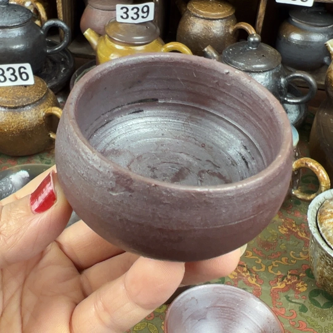 茗***器柴烧茶器柴烧茶器主人杯