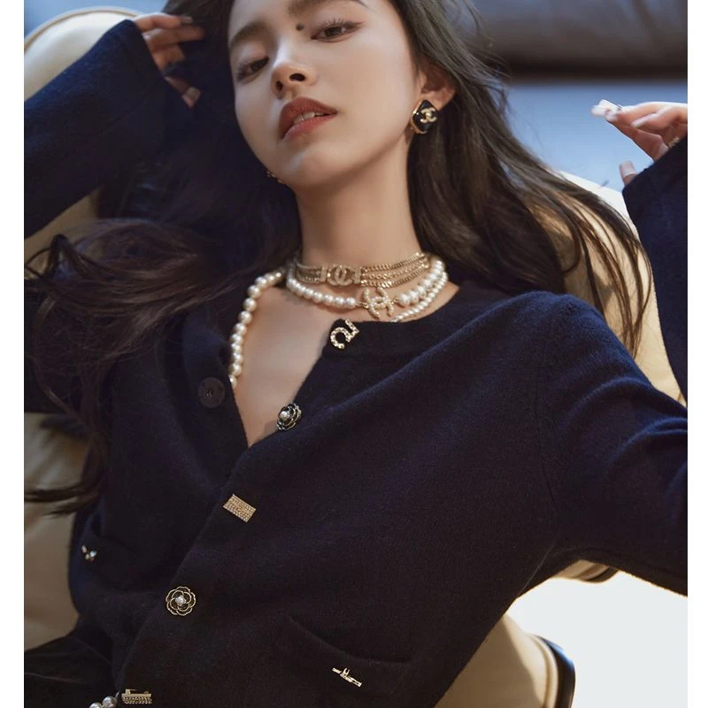 2025早春新款针织开衫外套女高级感外穿马甲叠穿打底内搭气质上衣