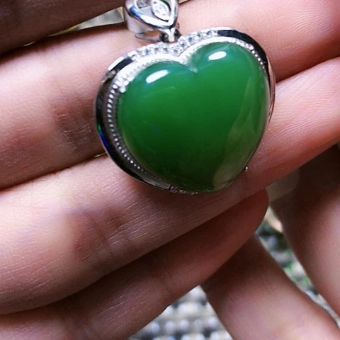 和田玉银S925镶嵌戒指