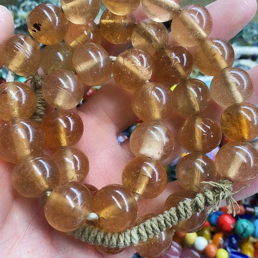 琉璃颈饰尼泊尔光珠卡17