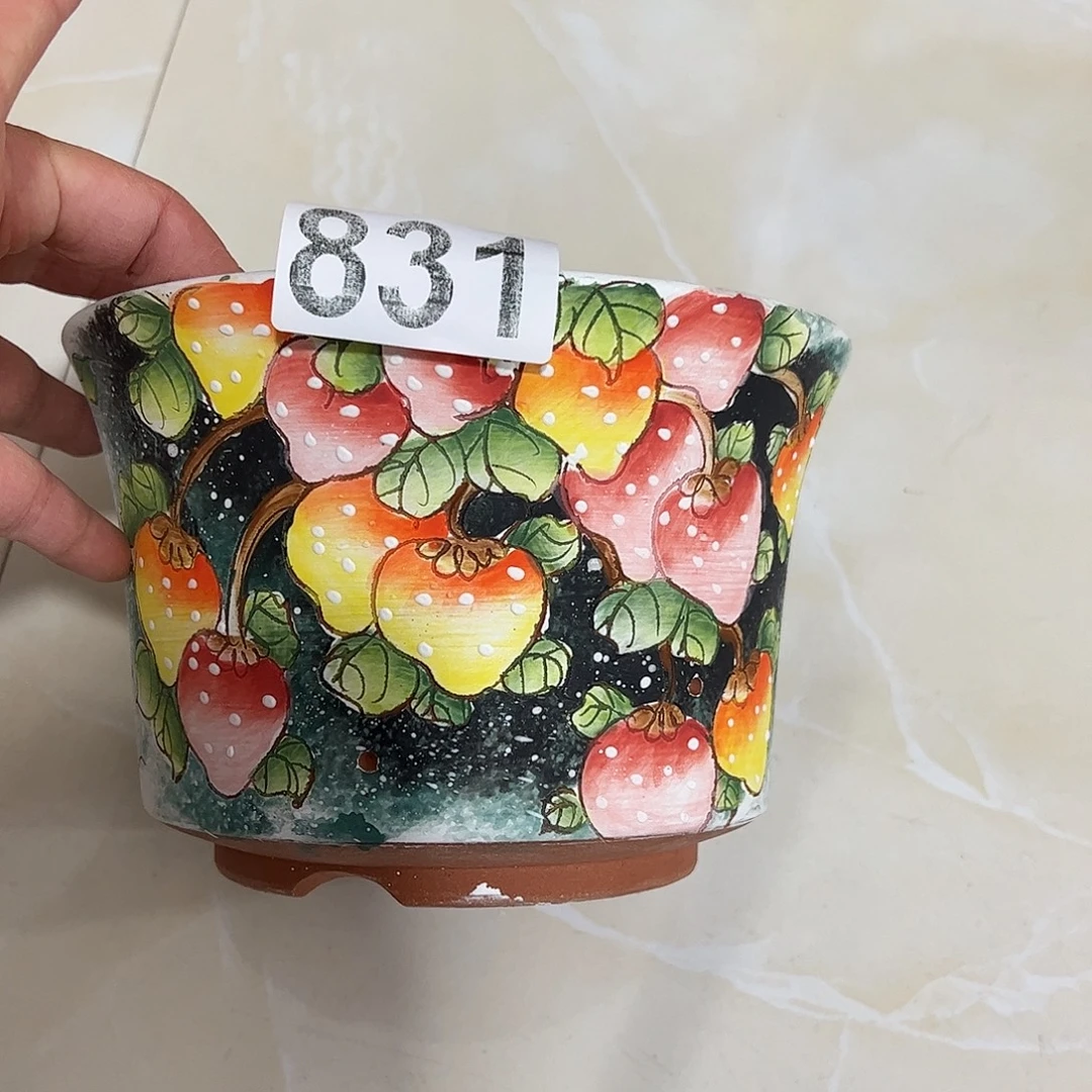 景德镇炫彩手绘口17.5高12.5