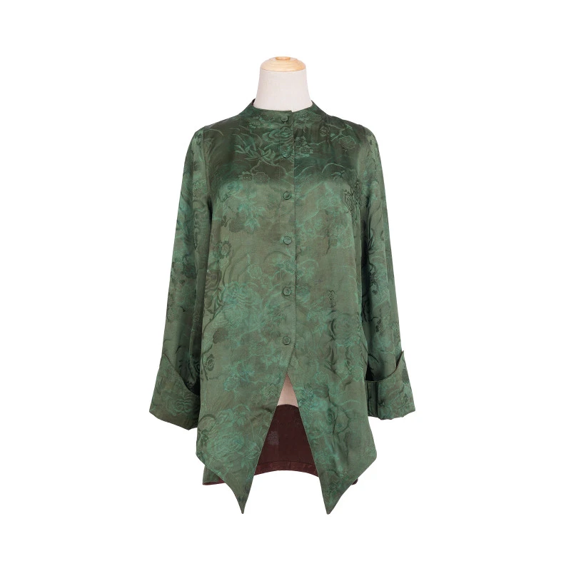 [柳依]FY8170105香云纱新中式重缎衬衫