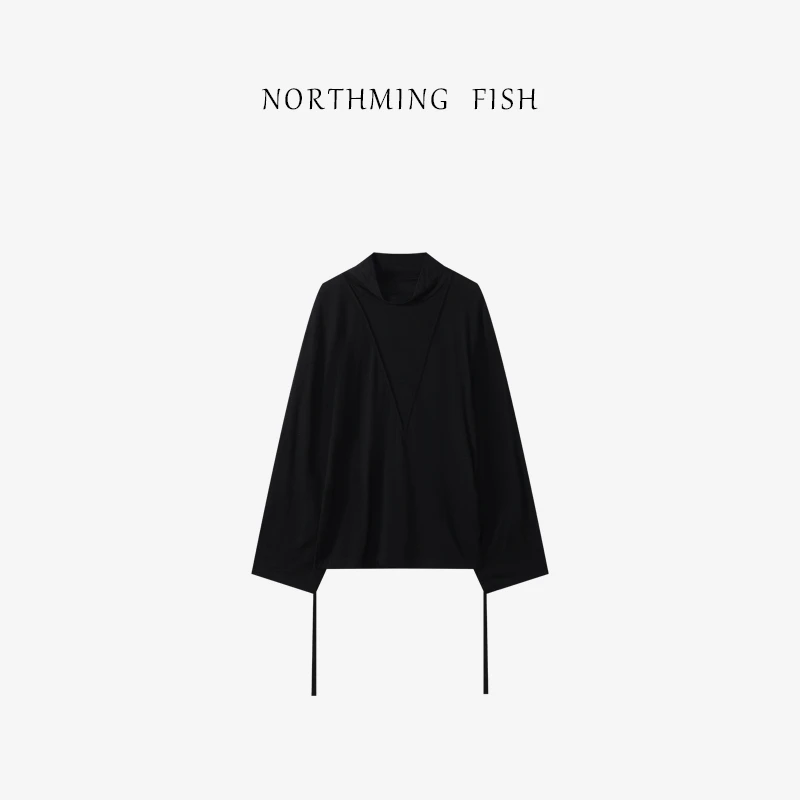 NorthMing fish「基调」100羊毛 淡人穿搭极简显瘦立领上衣