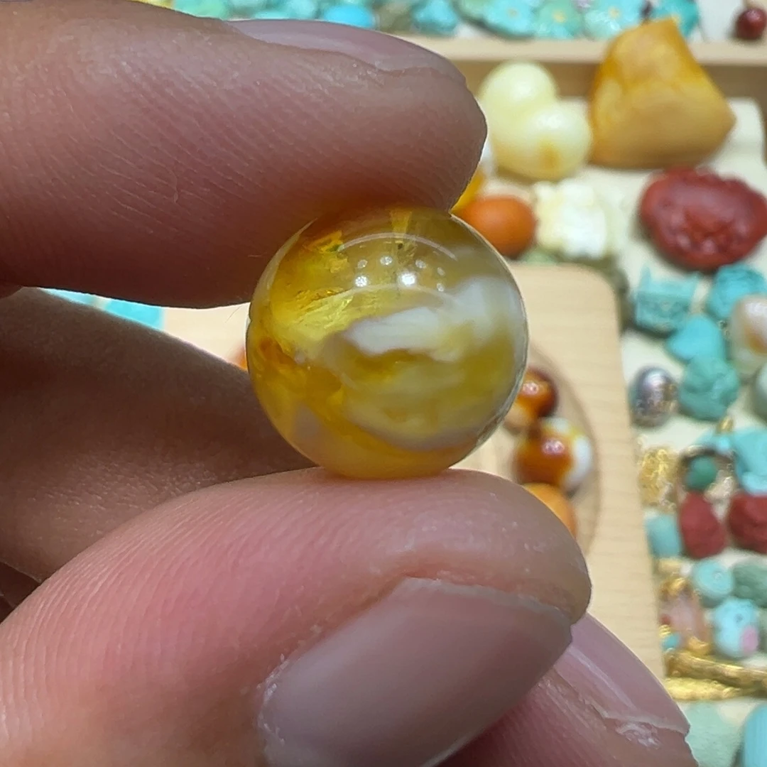 等***来琥珀未镶嵌颈饰尺寸12