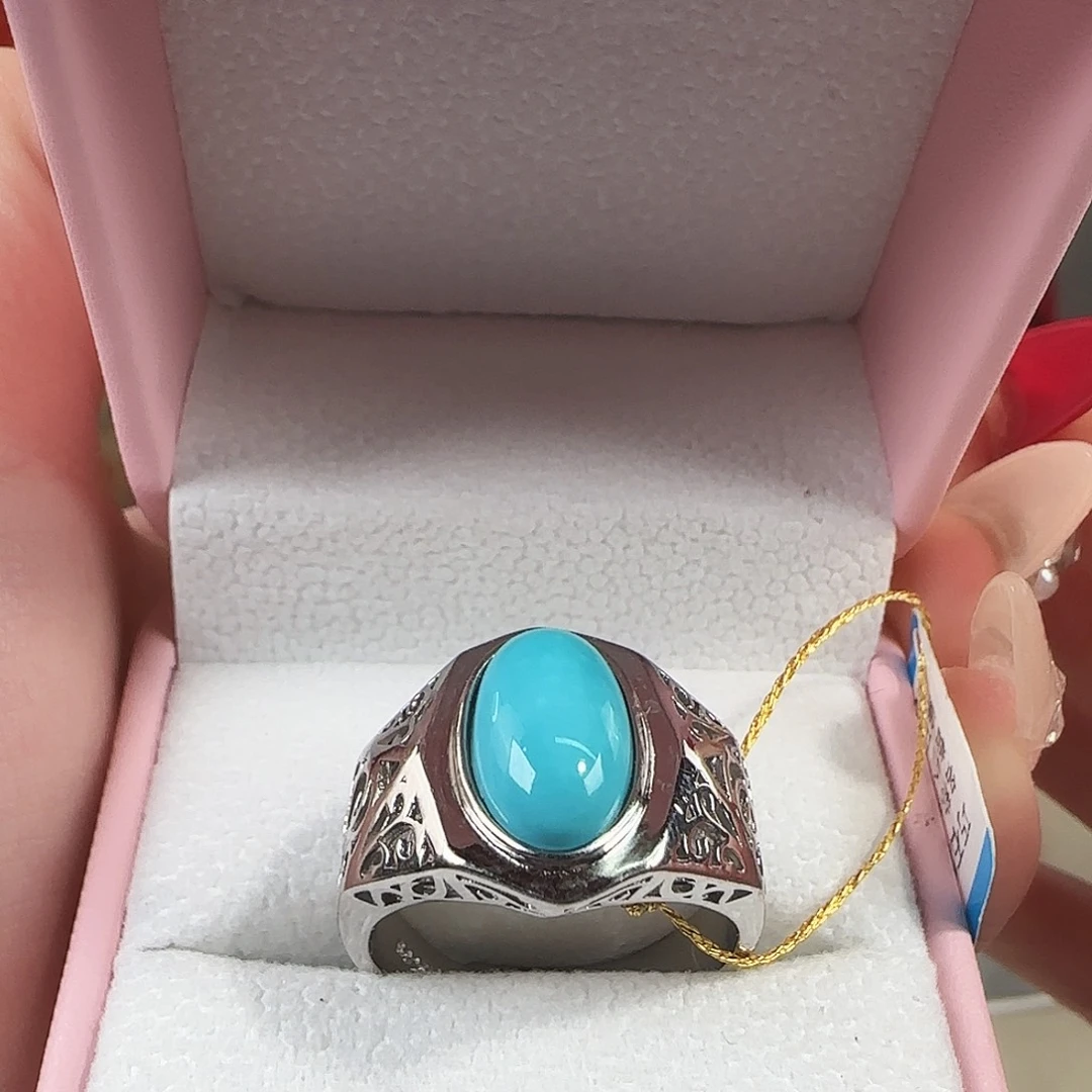 绿松石银S925镶嵌珠宝奇石