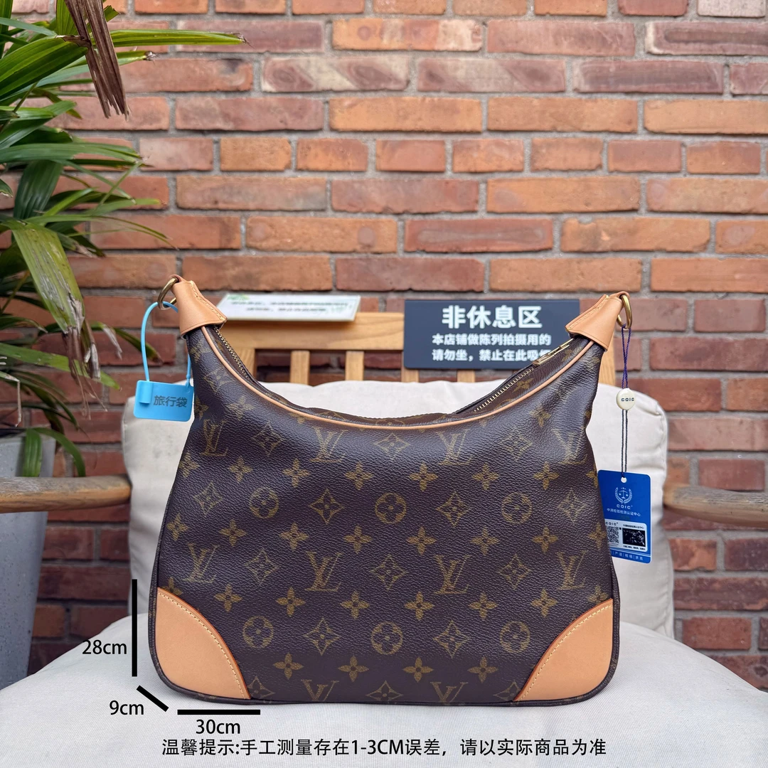 修复品 LouisVuitton/路易威登中古老花LV牛角包
