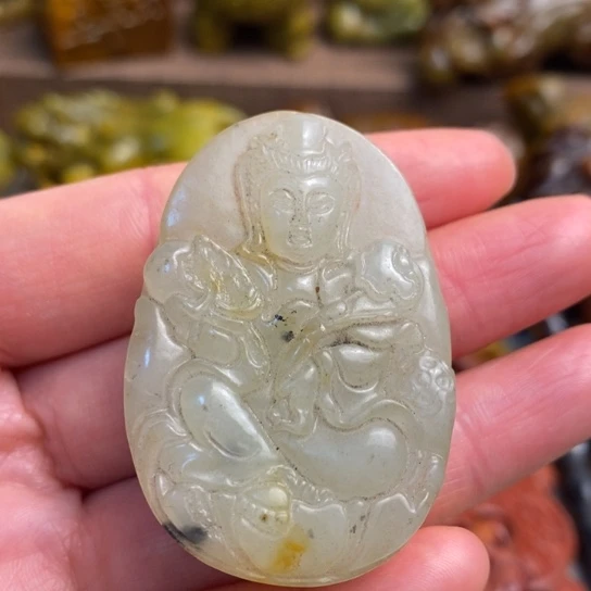 蛇纹石玉未镶嵌颈饰23