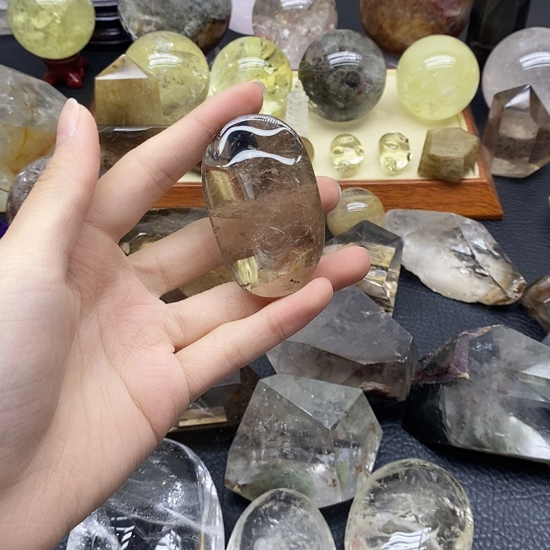 未镶嵌水晶珠宝半成品144水晶石