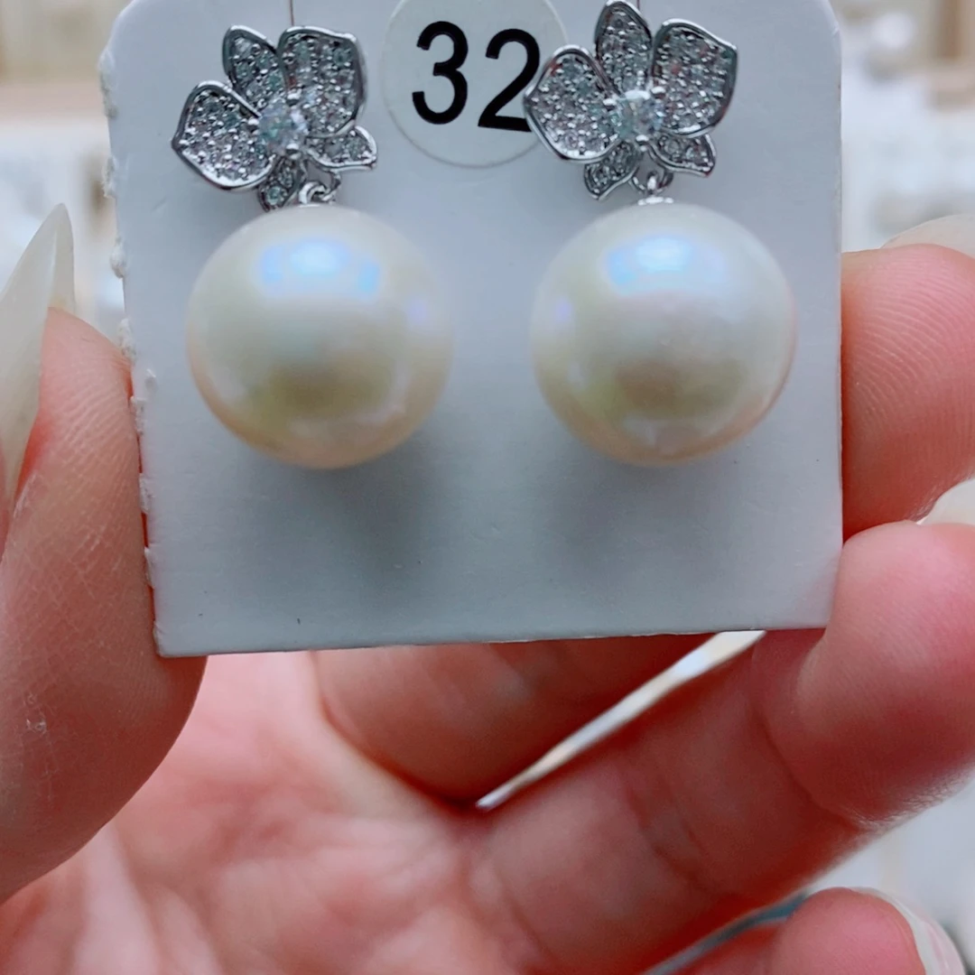 淡水珍珠银S925镶嵌颈饰