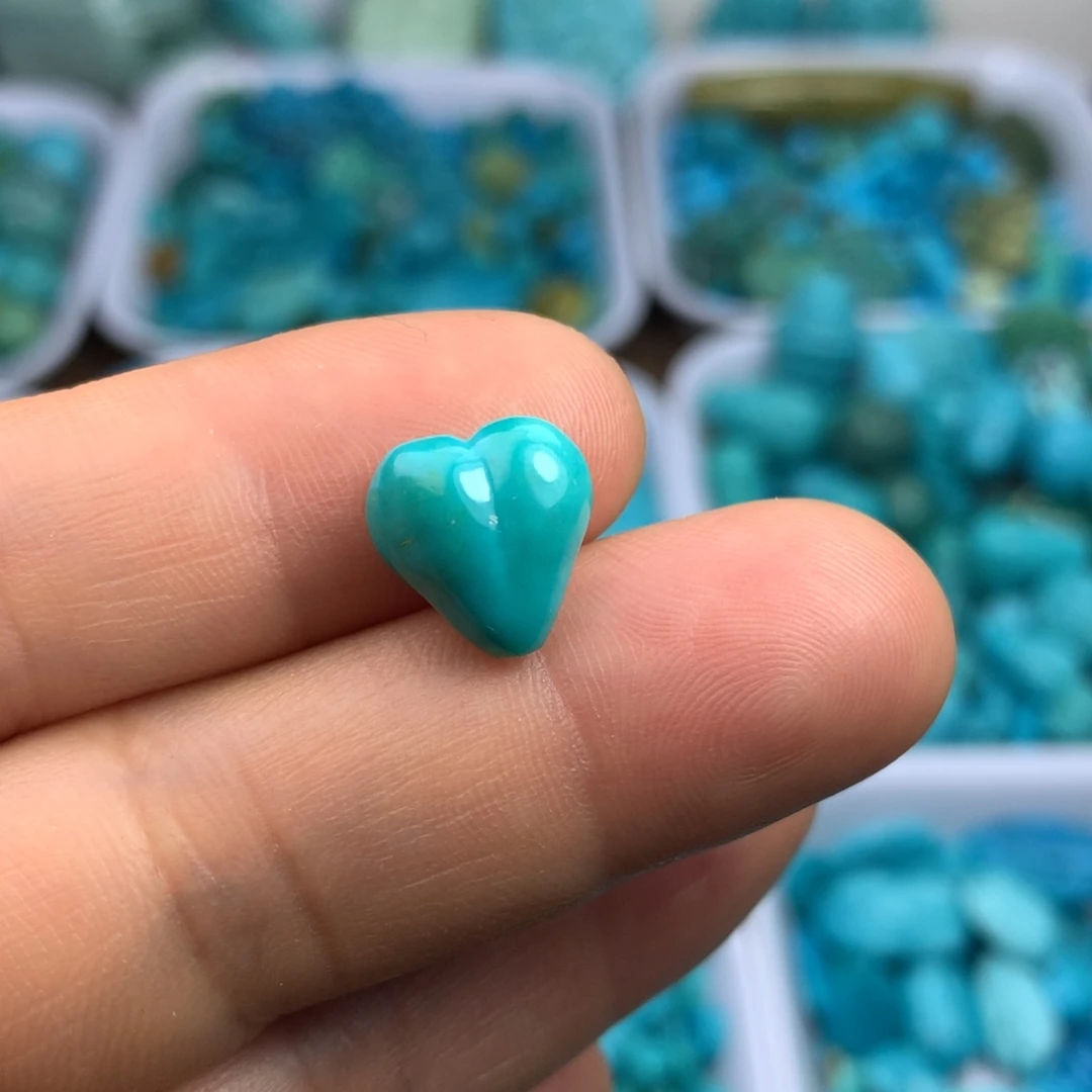 绿松石未镶嵌吊坠(不含链)11×11