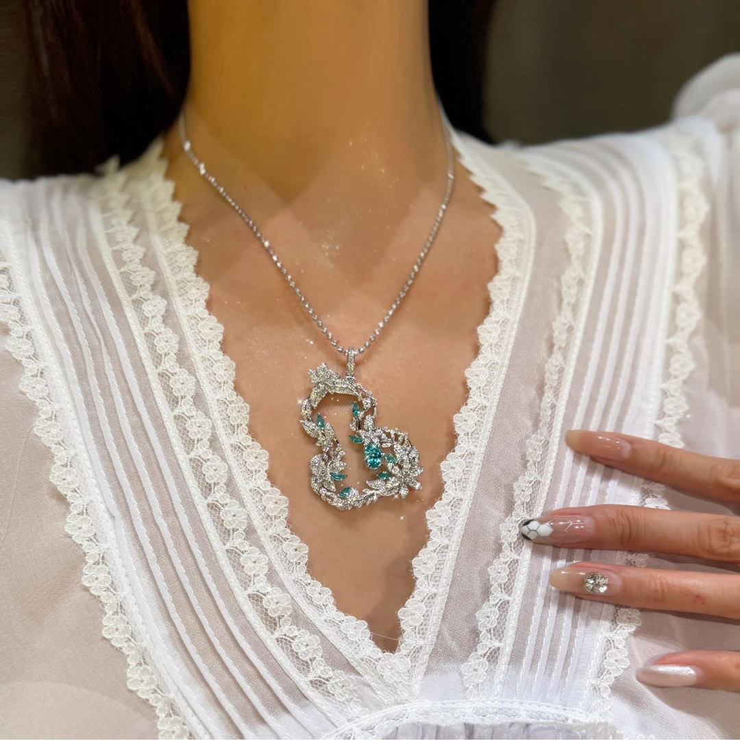 QANNA【超大号繁花葫芦】【设计款】福禄国潮藤蔓钻石吊坠（不含链）AY