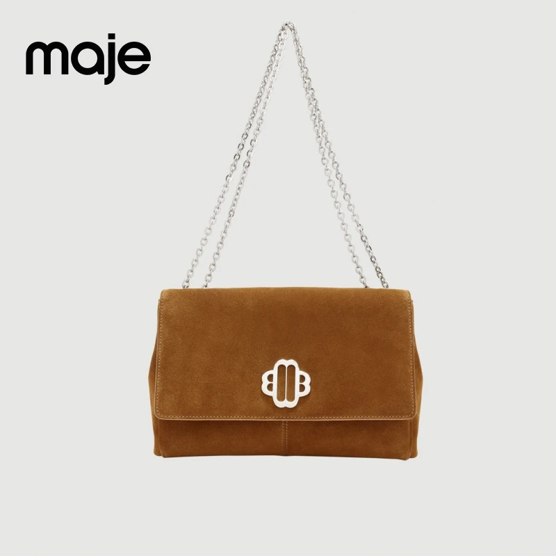Maje字母搭扣单肩斜挎链条包MFASA00610