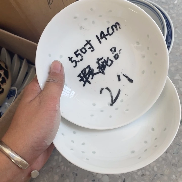 摆件景德镇高温细白瓷餐具