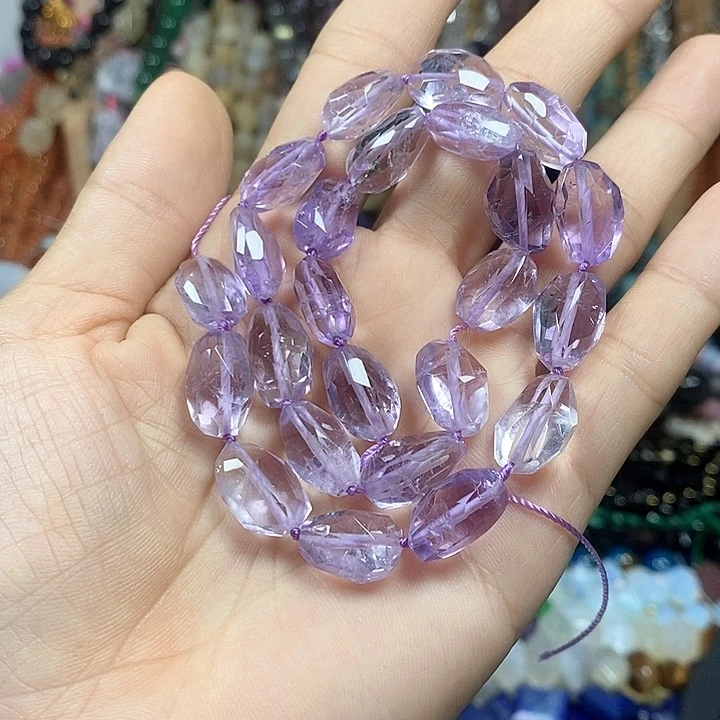 未镶嵌玛瑙/玉髓珠宝半成品天然玻利维亚紫水切面（拍2发1）