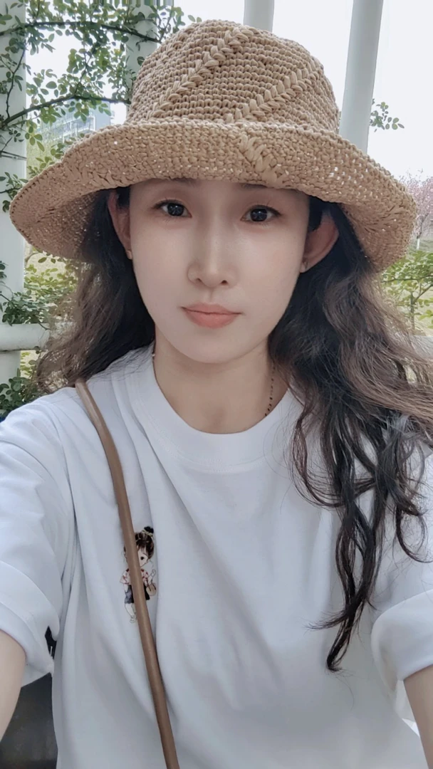 玛特草编织帽子材料包送视频教程遮阳防紫外线