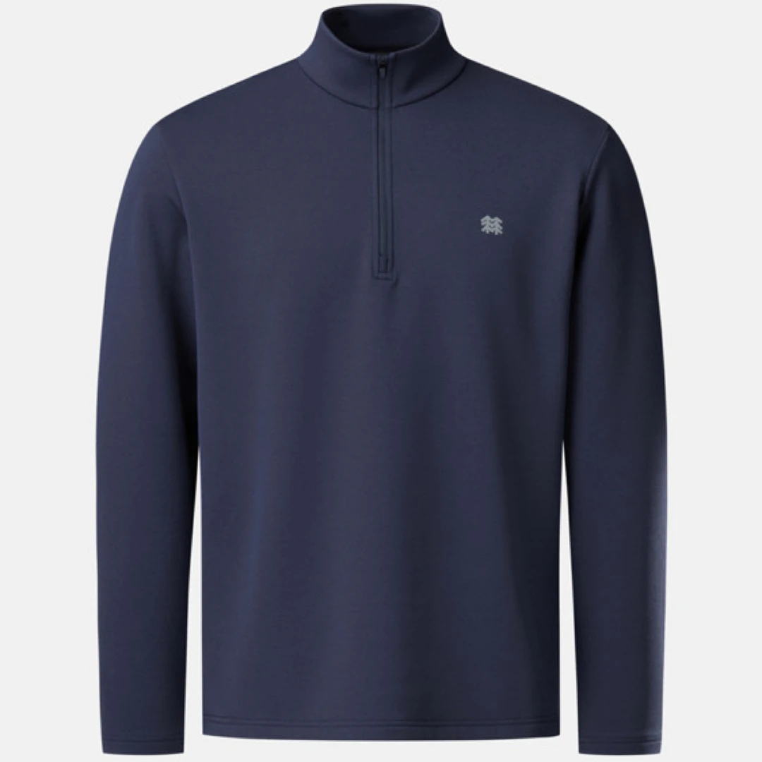KOLON SPORT 【可隆】25年秋季新款 男士秋冬户外长袖T恤半拉链商务