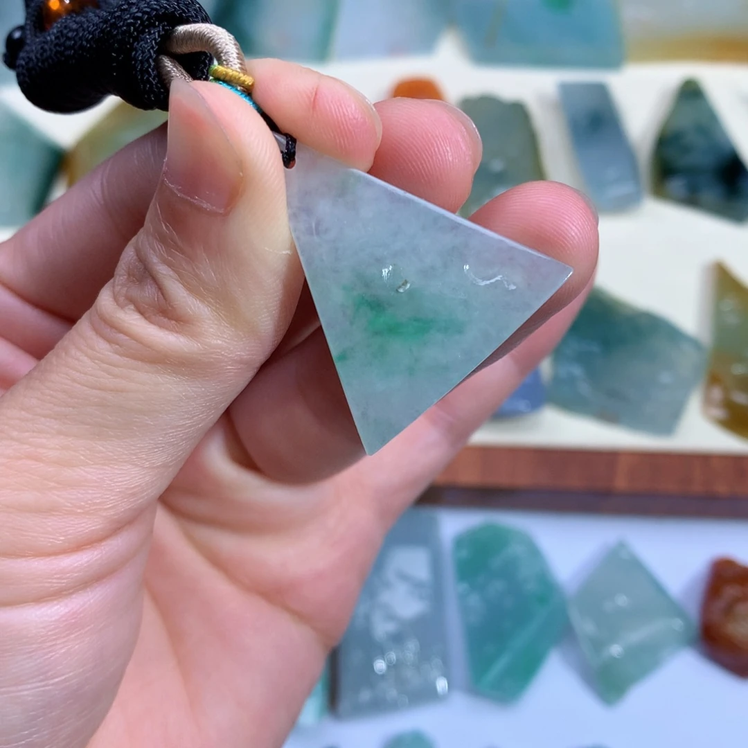 翡翠未镶嵌颈饰天然缅甸翡翠包邮