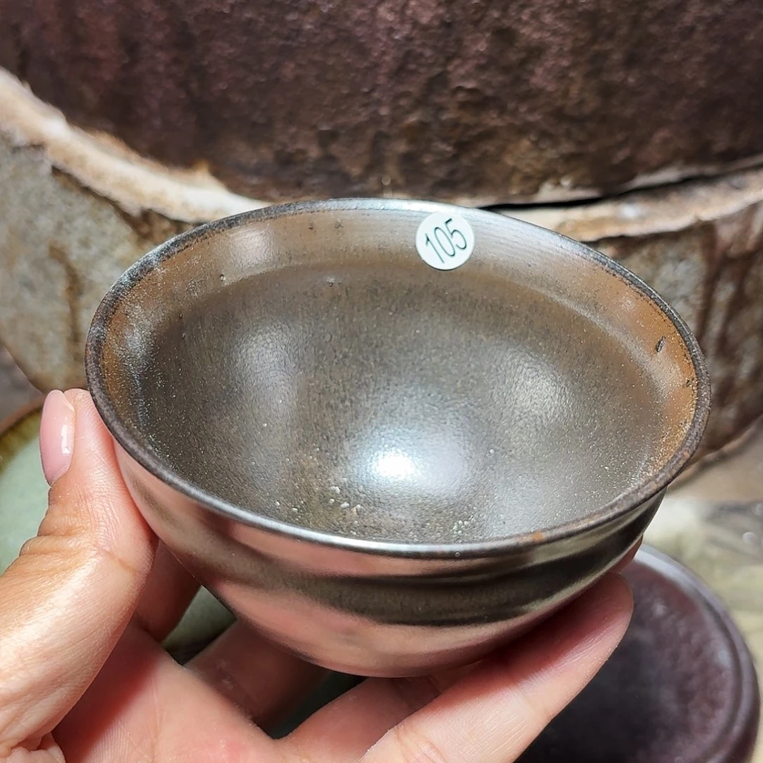 茶盏义兴龙窑建盏 105火标