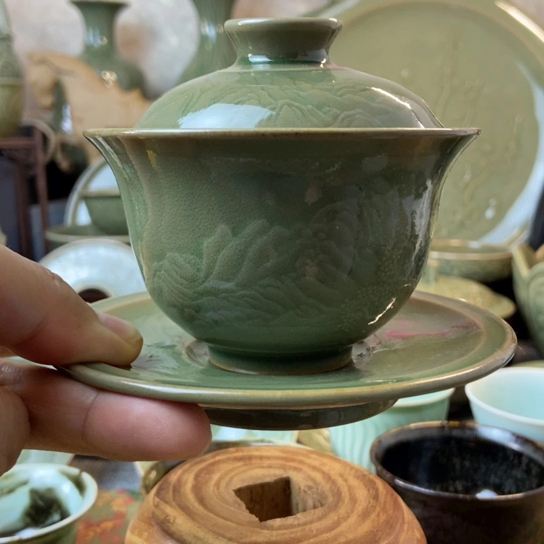 s***y耀州窑福利款山水盖碗