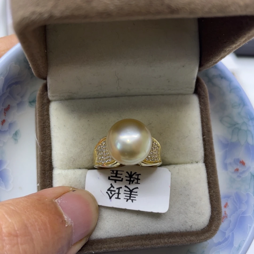 未镶嵌戒指海水珍珠