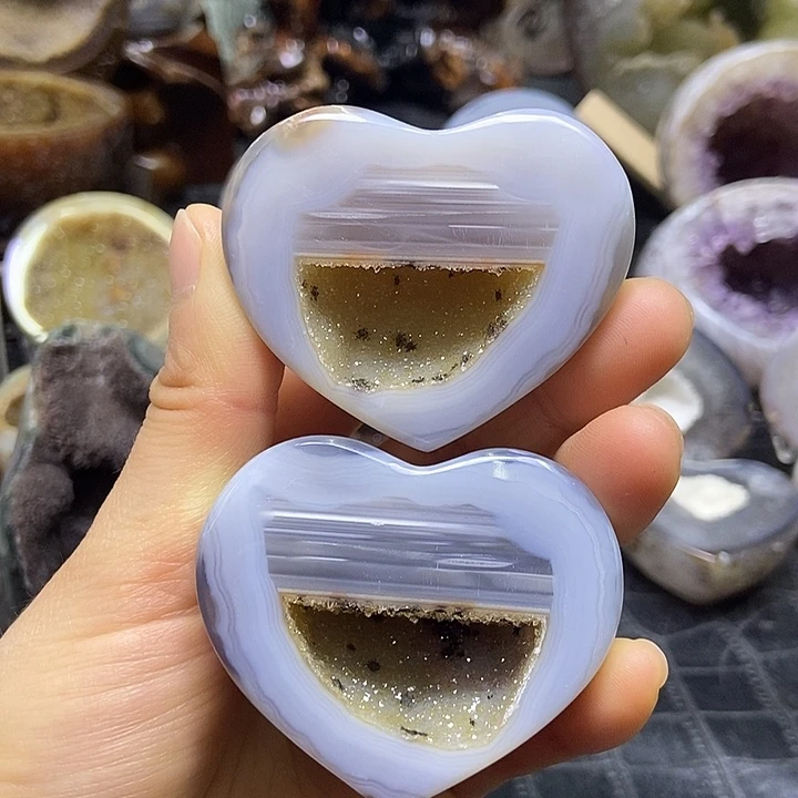 珠宝半成品未镶嵌水晶四季彩心盆