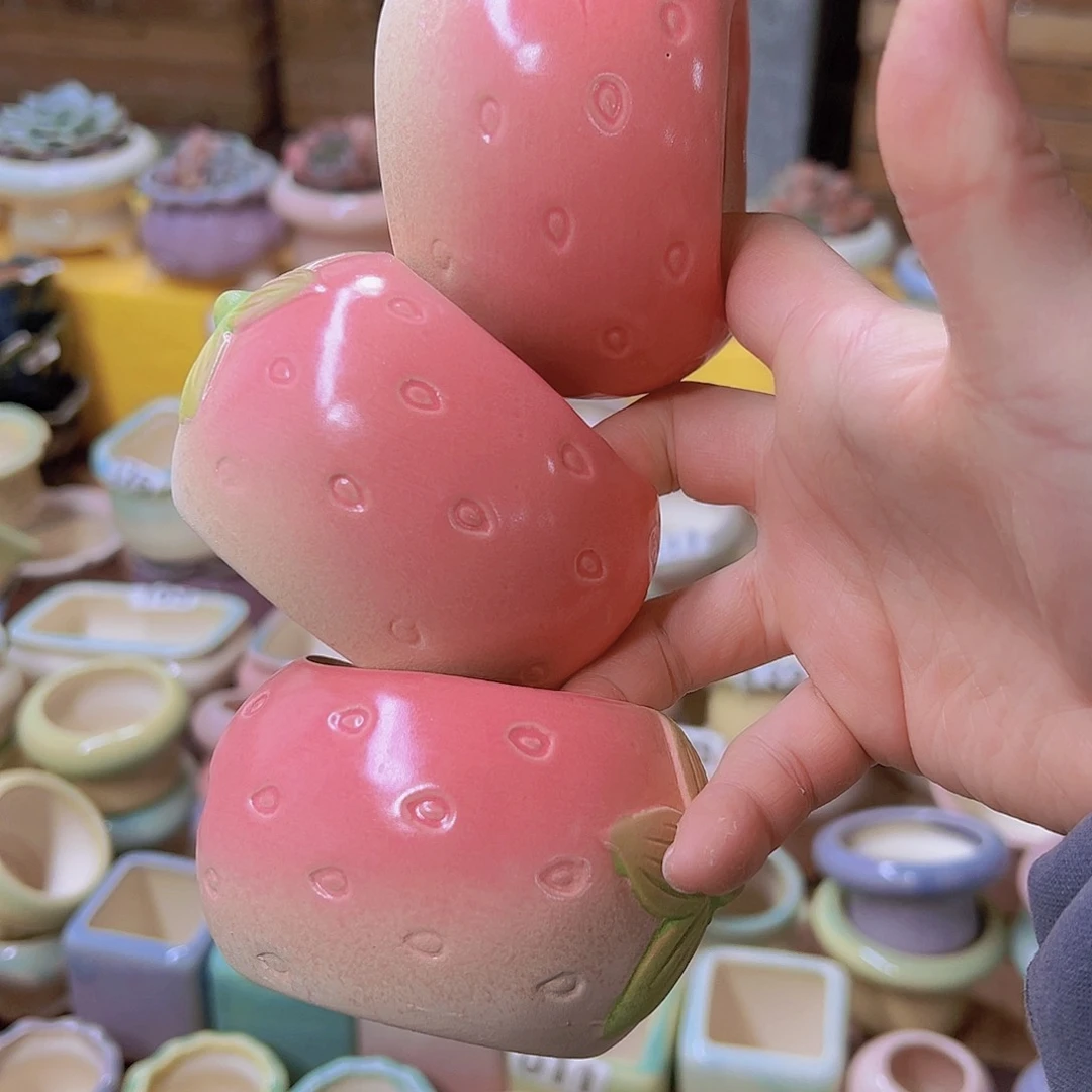 红陶陶瓷花盆当场满12包邮