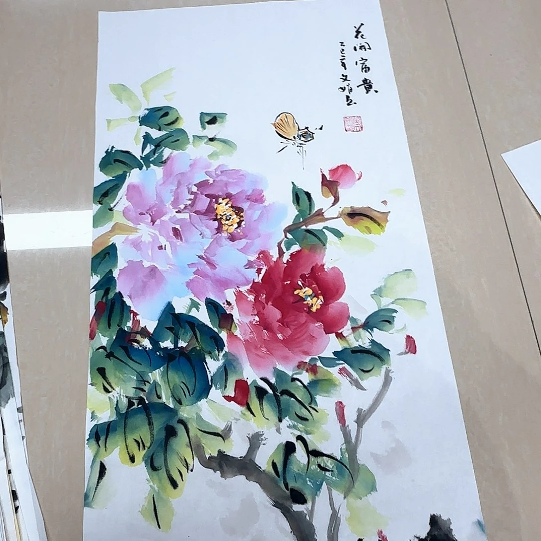 国画国画作品多次