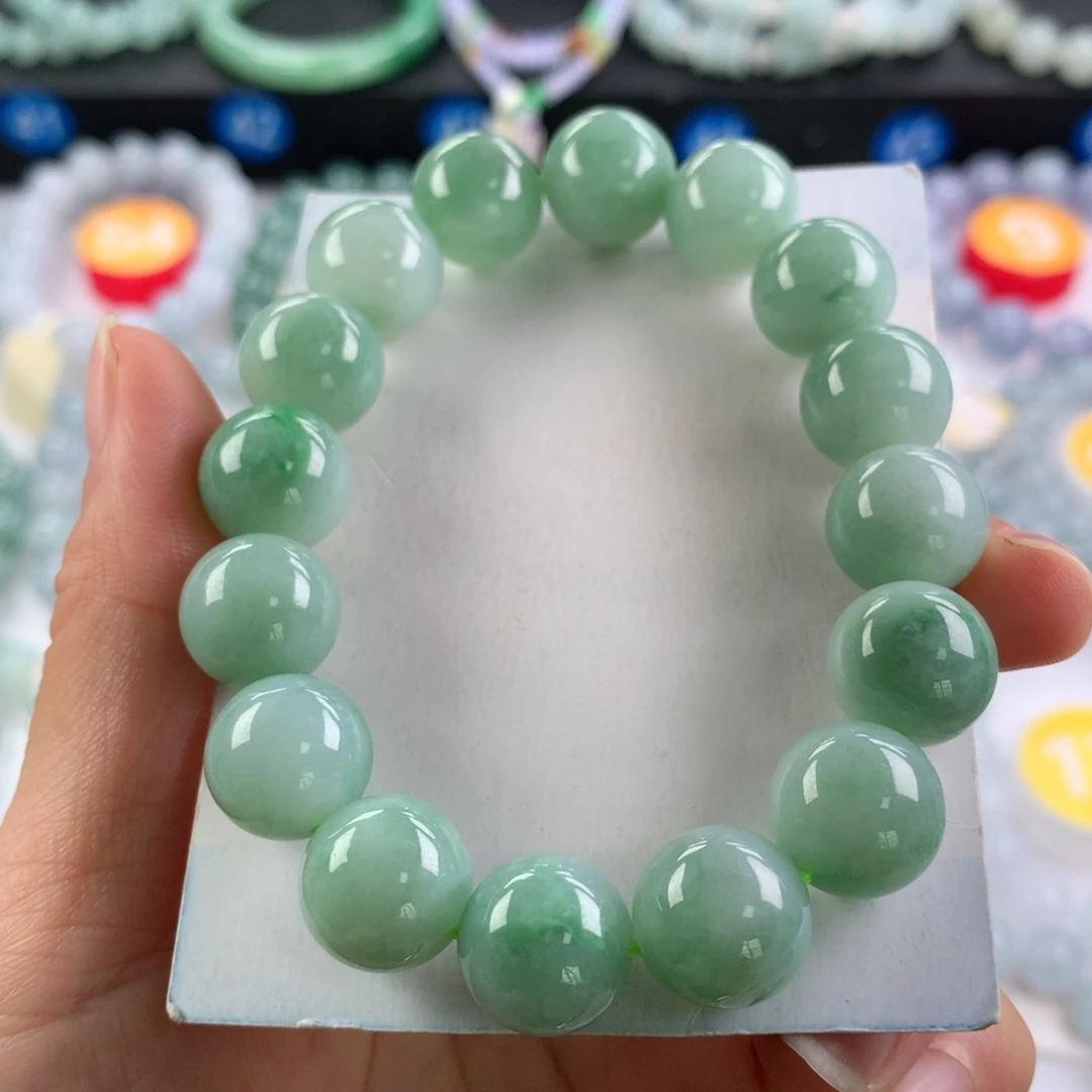 翡翠未镶嵌手链卡13