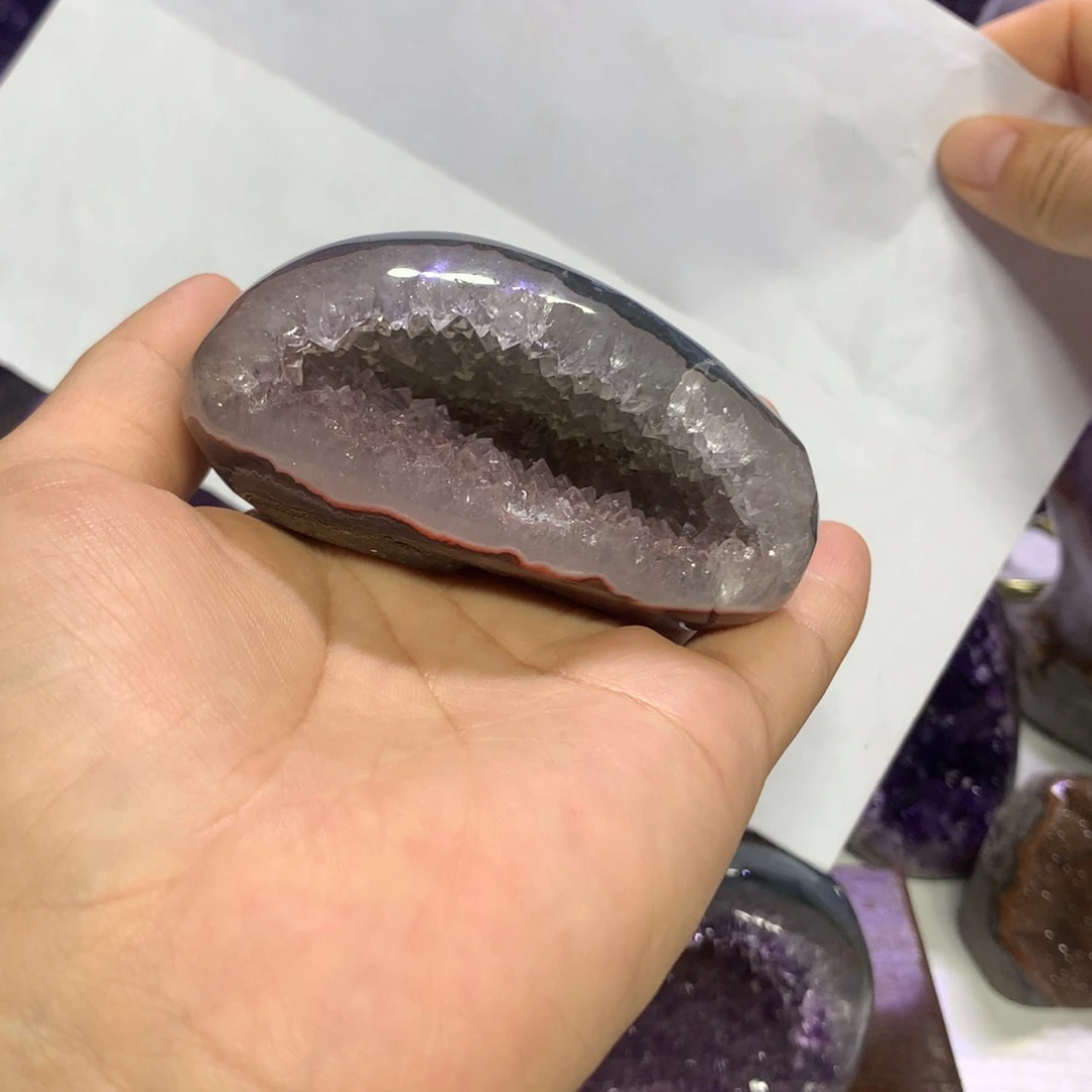 紫晶摆件未镶嵌水晶