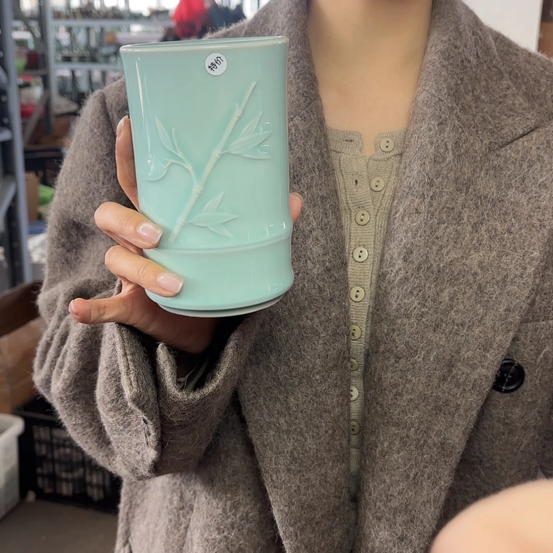 龙泉云间青瓷小米茶器