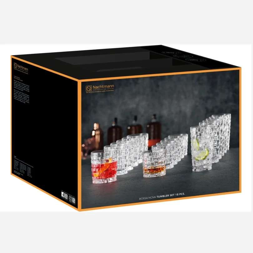 【18只/箱】德国原装进口Nachtmann杯子6大+6中+6小
