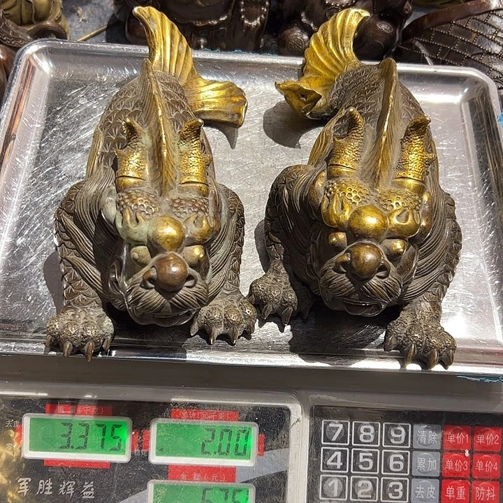 大**?微瑕疵黄铜摆件工艺品摆件