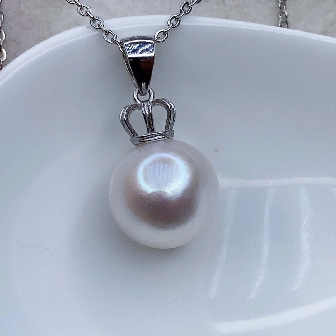 淡水珍珠颈饰银S925镶嵌